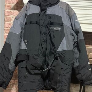 Vintage The North Face Steep Tech Black and Gray Jacket size 2XL
